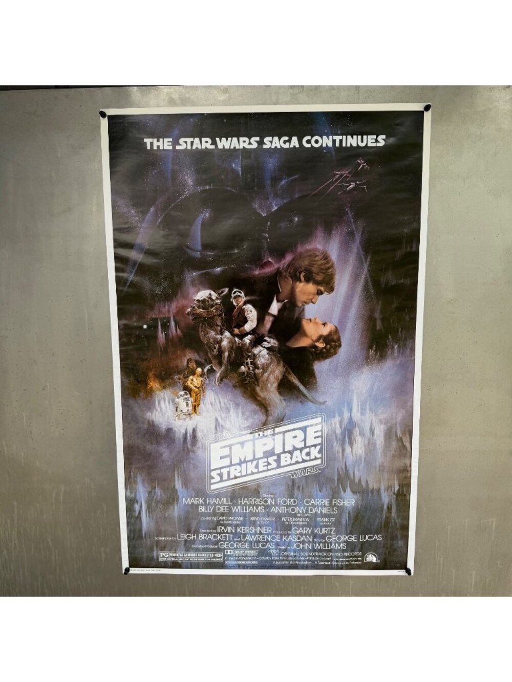 THE EMPIRE STRIKES BACK MOVIE POSTER 27x40 Style A Zig Zag licensed Reprint 1995